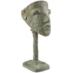 "Mask" Table Lamp,  Barbare Collection, By Garouste Elisabeth & Bonetti Mattia