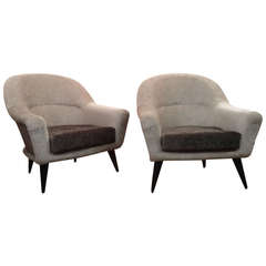 1950'ds Pair of Armchairs by Charles ramos