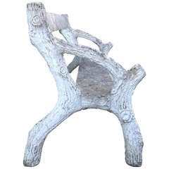 Garden Bench Carved as Tree Branches