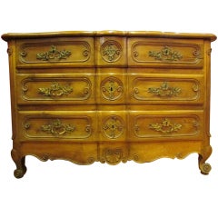 18th century walnut louis XV french commode chest bombe carved