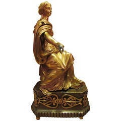 18th Century Gilt Bronze Circa Louis XVI Period Demeter Harvest Goddess