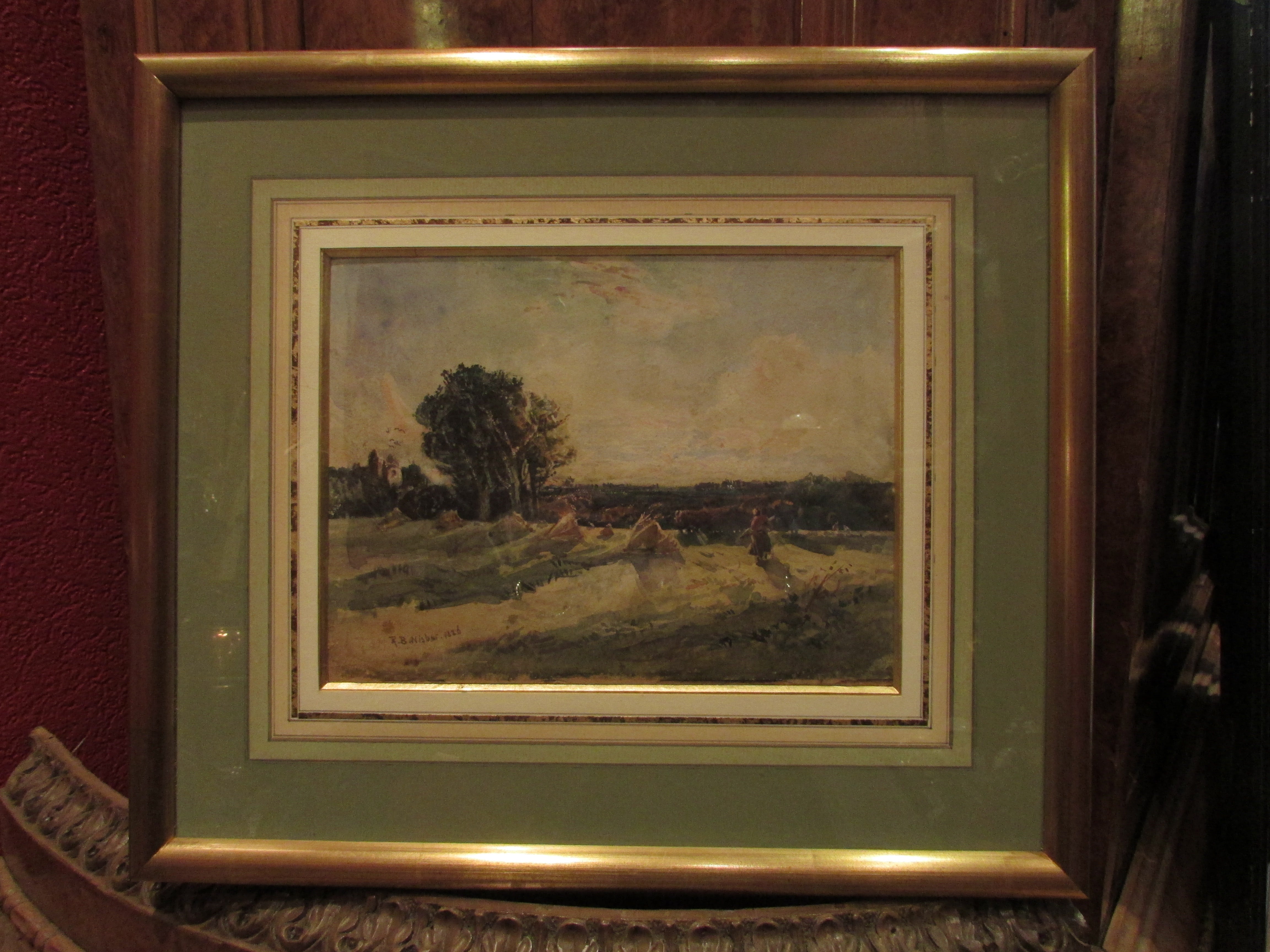 19th century watercolor painting signed robert buchan nisbet scottish landscape For Sale