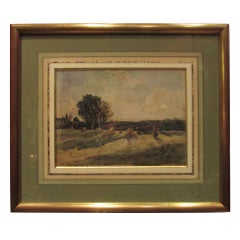 19th century watercolor painting signed robert buchan nisbet scottish landscape