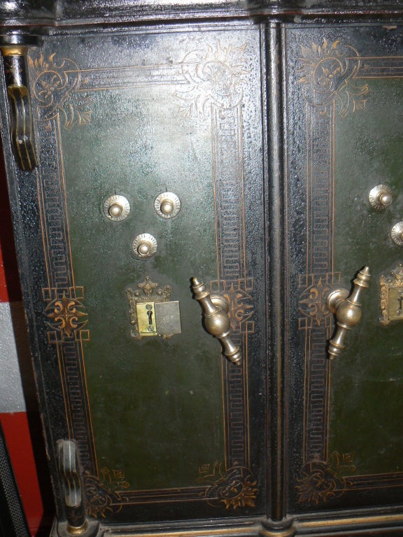 19th Century Colonial Two-Door Iron Safe 3