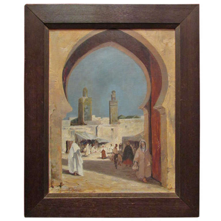 1930 Painting, Oil on Canvas, Signed Suzanne Odoul Duquint  For Sale