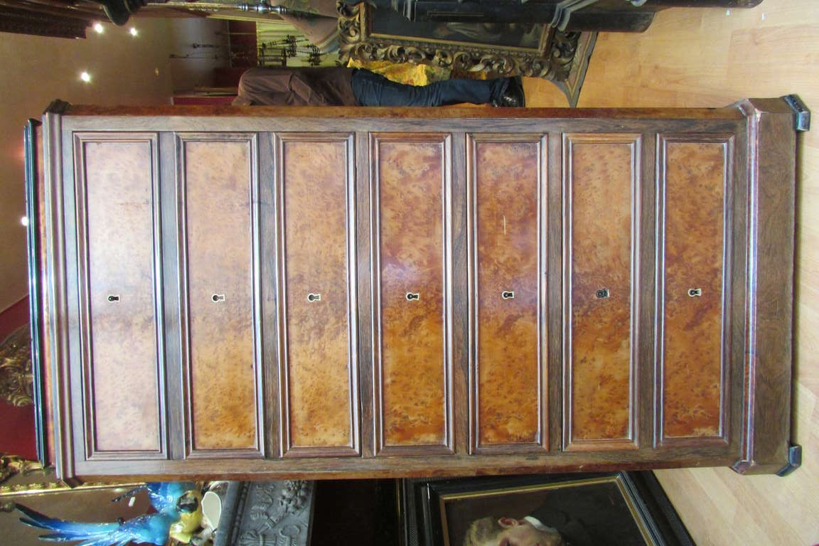 19th napoleon III french secretaire writing desk cabinet rosewood thujaburl