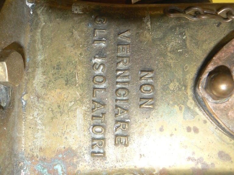 Nice 1930 's Italian Big Bronze Bell of Boat