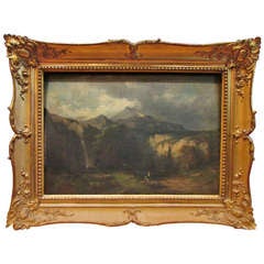1856 Painting Oil On Panel German School Signed Richter Breitenstein