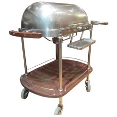 1930 Meat Carving Cart From Luxurious Palace Table Silver Plated