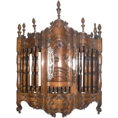Early 19th Century French Provencal Walnut Wall Bread Panetiere