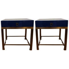 Pair of tables by Guy Lefevre for Jansen