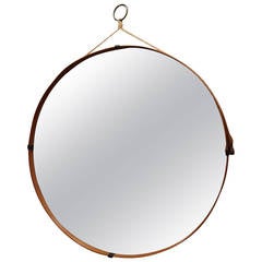 Beautiful wood and cord mirror
