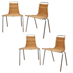 Set of four PK1 Chairs by Poul Kjaerlhom for Kold Christensen