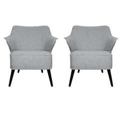 Vintage Pair Of Low Chairs