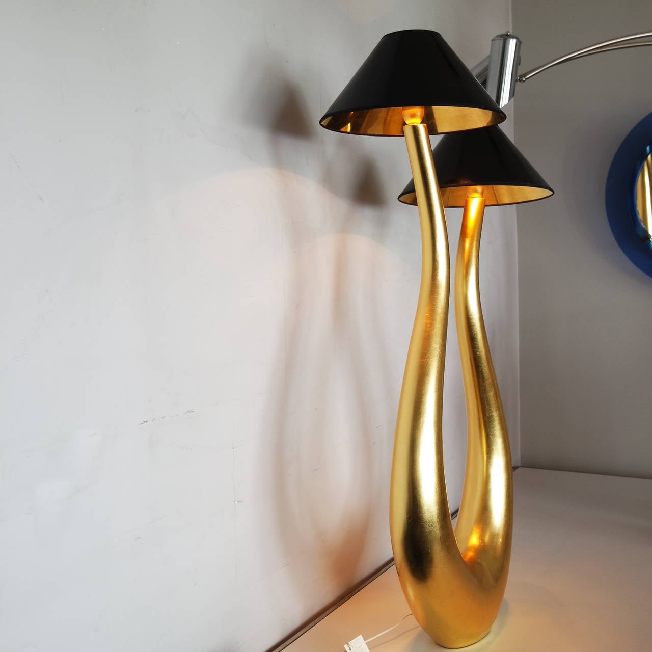 Fantastic Lyre Lamp by Philippe Cuny 3
