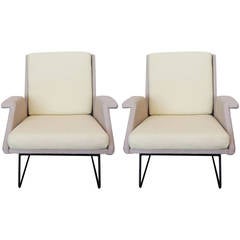 Louis Paolozzi Pair of "Confidence" Armchairs