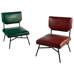 Pair of "Elettra" chairs by BBPR for Arflex