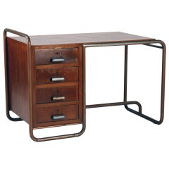 Rationalist Small Desk Manufactured By Columbus In The '30s