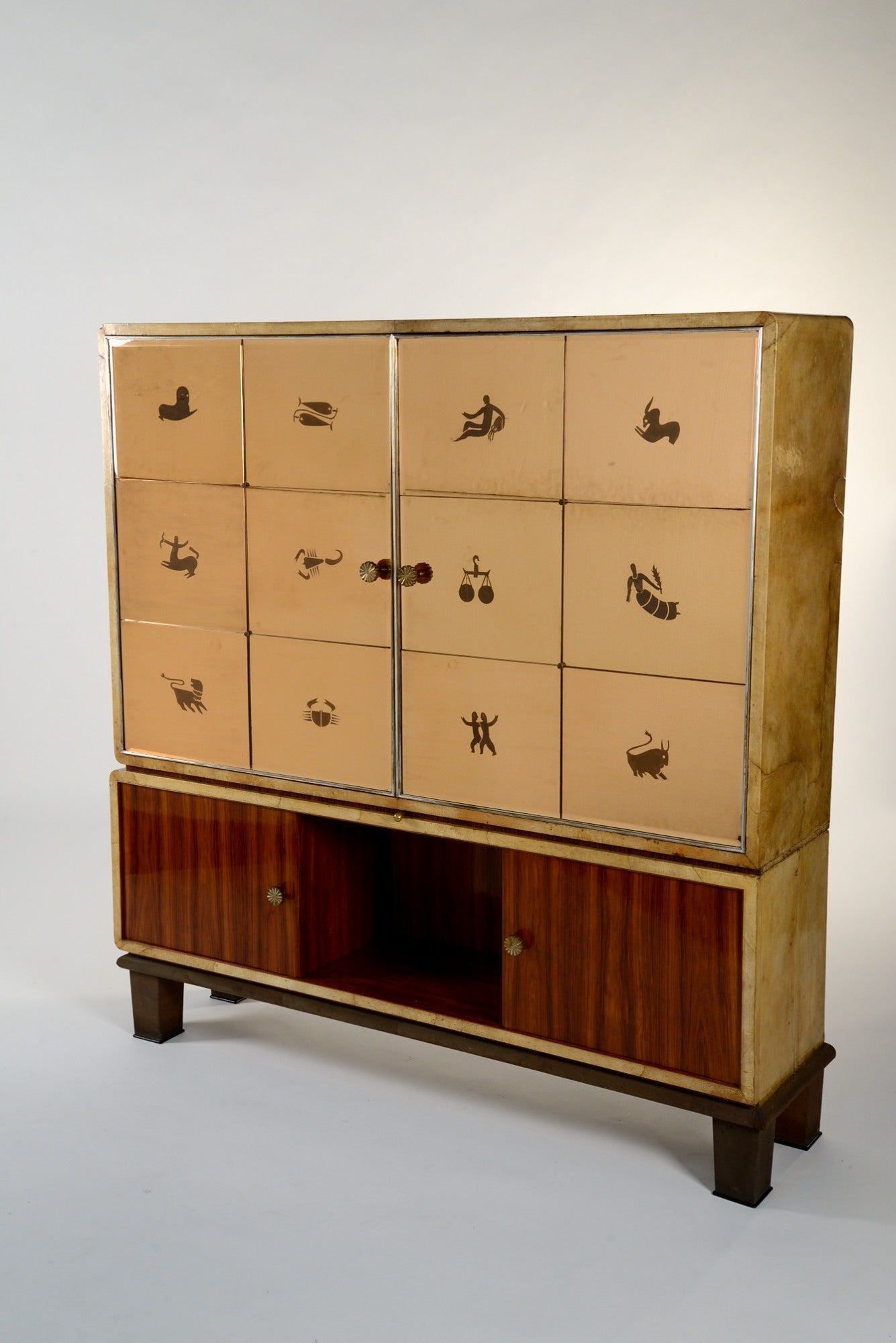 Extraordinary 1930 cabinet designed by Gio Ponti for Paolo Lietti & Figli