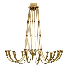 Huge 16 Light Chandelier by P. Buffa and A. Ricci