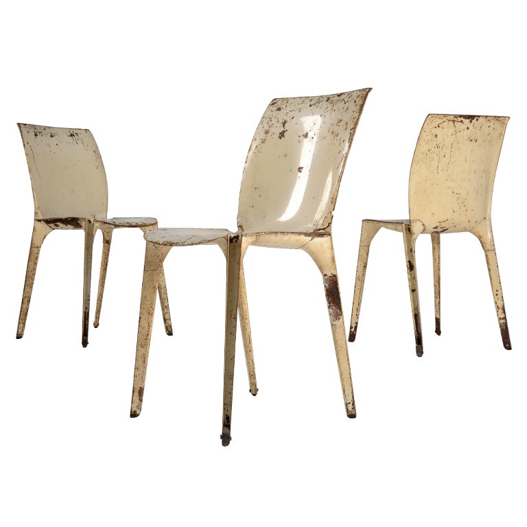 Set of 10 Lambda chairs by Marco Zanuso