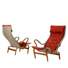 Pair of Pernilla Armchairs by Bruno Mathsson for DUX