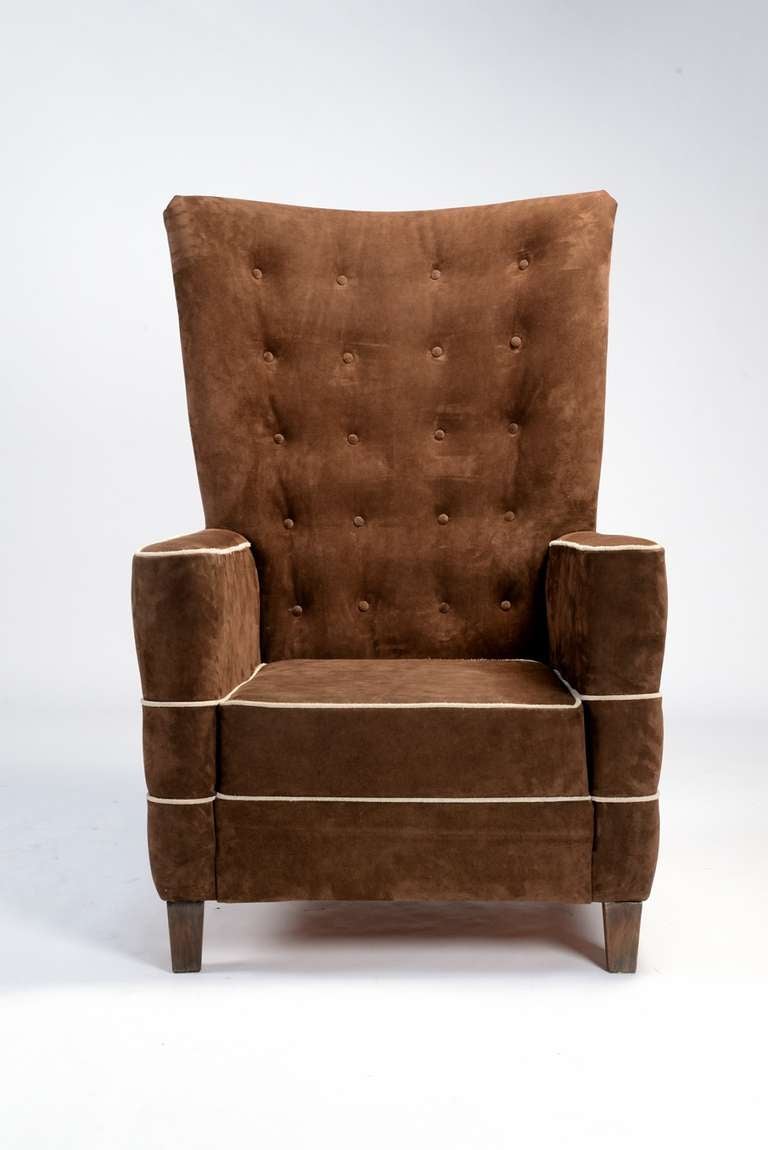 Mid-20th Century Pair of Exceptional Armchairs by Guglielmo Ulrich