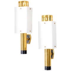 Pair of Stilnovo Wall Lamps Mod. 2136 from the 1950s