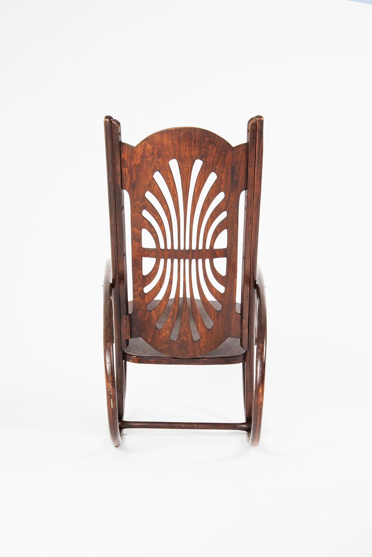 Early 20th Century Pair of Rocking Chairs by Jacob & Josef Khon, Austria, 1910
