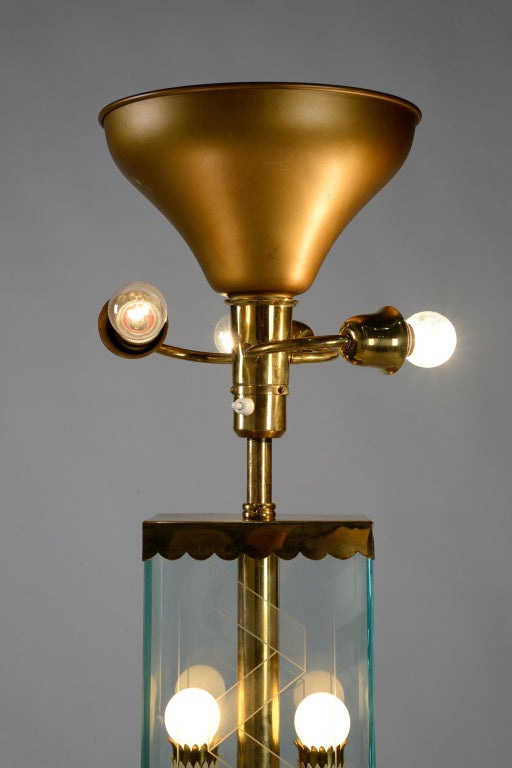 Mid-20th Century Exceptional Floor Lamp By Luigi Brusotti