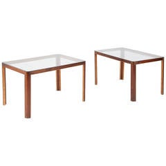 Pair of  Low Tables by Gustavo Pulitzer Finali for the ship Conte Di Savoia