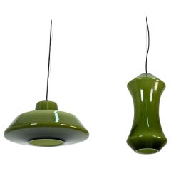 Pair of 1960s Murano Glass Pendants by Vistosi