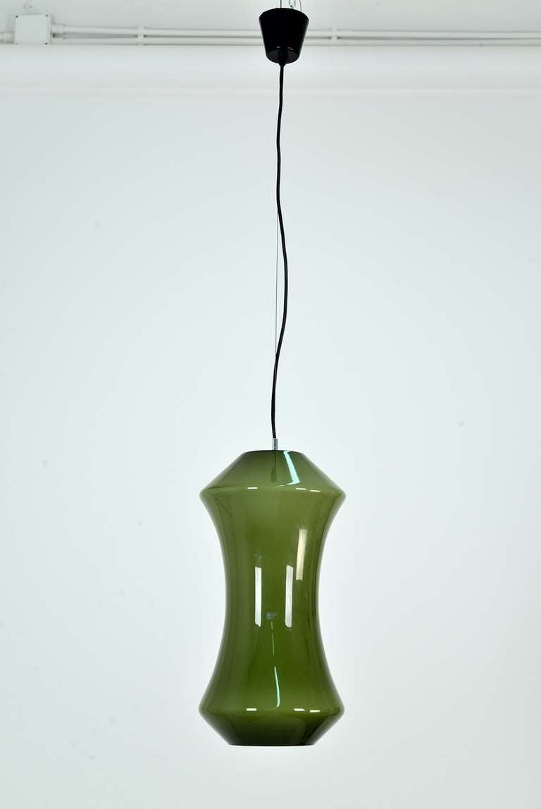 Pair of 1960s Murano Glass Pendants by Vistosi 2