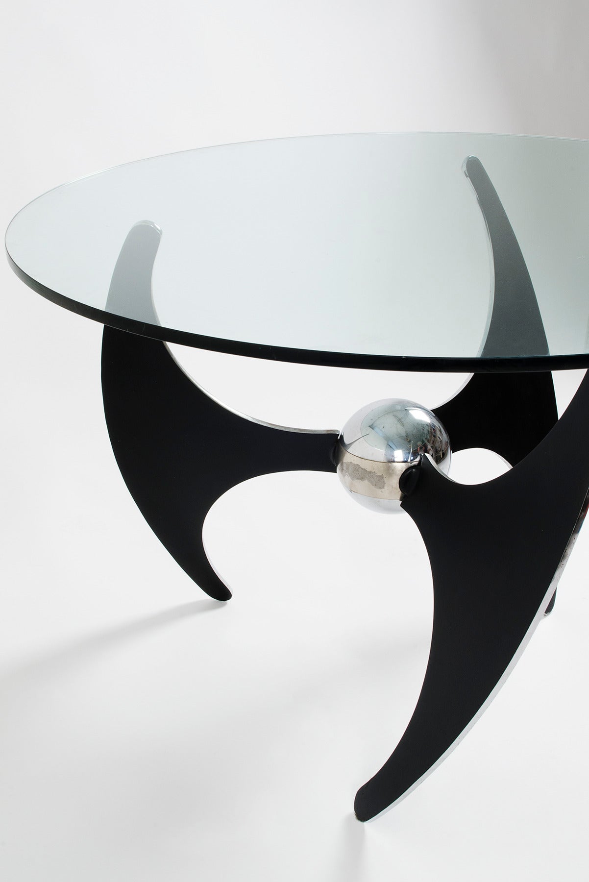 Italian Adjustable Coffee or Dining Table by L. Campanini for Cama, 1973