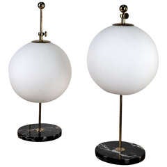 Vintage Pair Of Adjustable Table Lamps From The 1950s