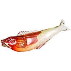 Extraordinary Murano Glass Fish Sculpture
