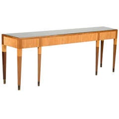 Vintage Elegant '50s Vanity Table/console Attributed To Paolo Buffa