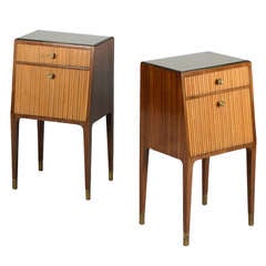 Pair Of elegant '50s bedside Tables attributed to Paolo Buffa