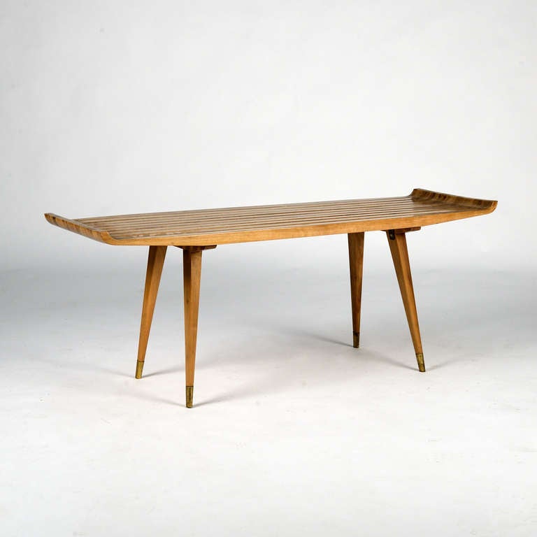 Marvelous Italian Banquette And Low Table From The 1950s