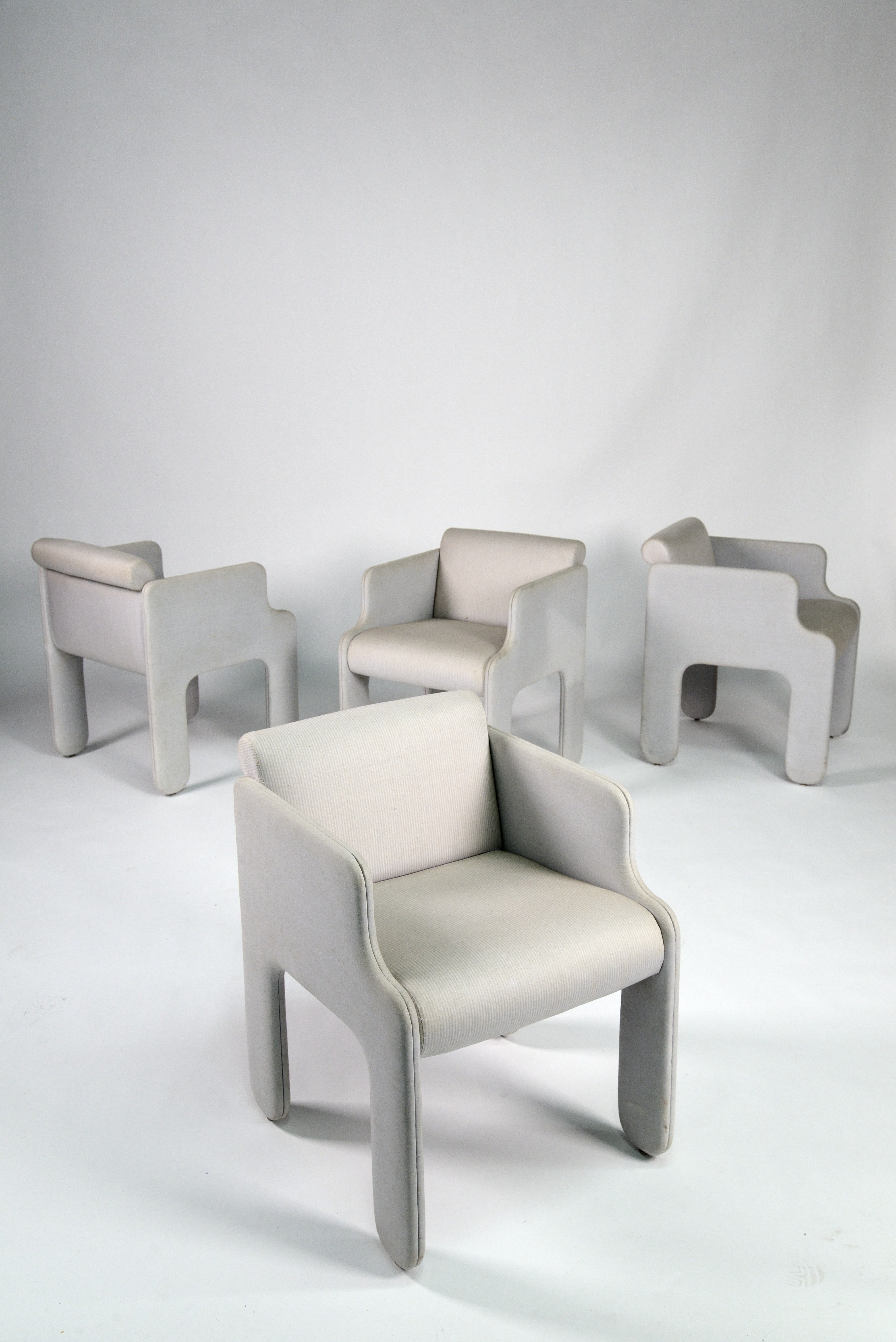 Set of four "Viscontea" armchairs by Sergio Mazza and Giuliana Gramigna for Full