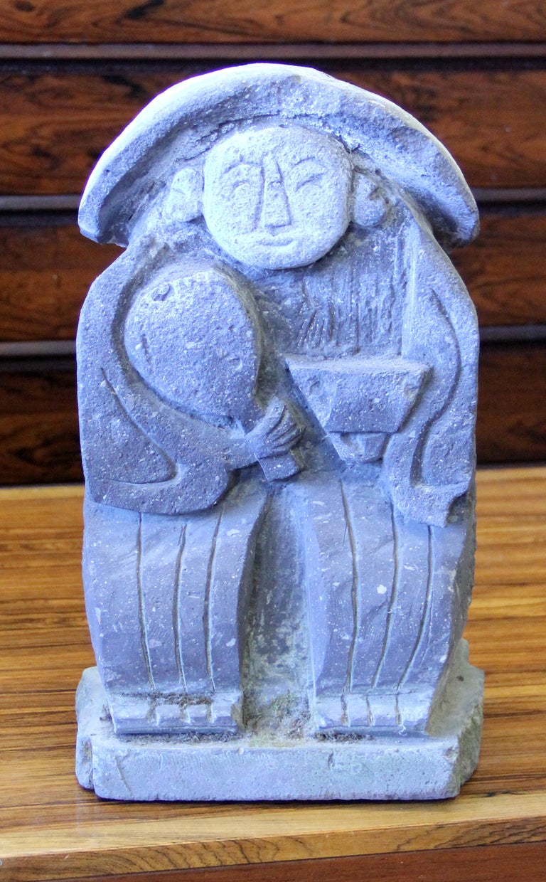 Antique Japanese Carved Stone Garden Figure