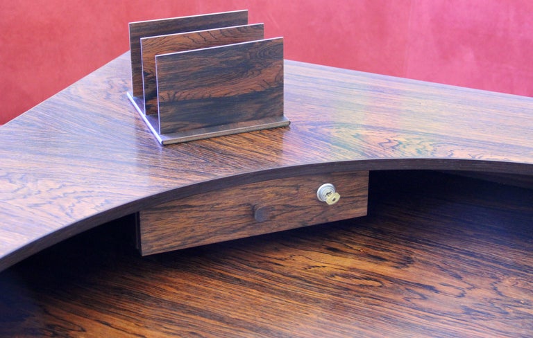 Rare Danish Modern Rosewood Desk by Lovig Dansk Designs 1