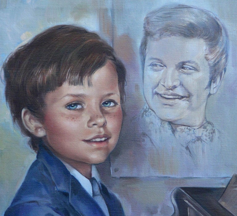 Original Oil Painting "The Pianist" or Hommage to Liberace by  Leo Jansen