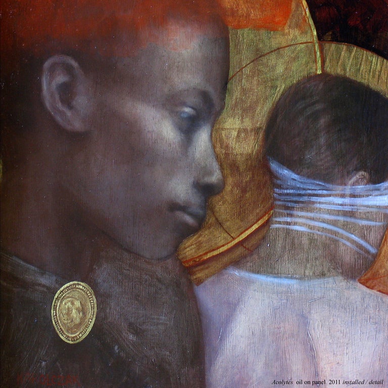 "Acolytes" Original Icon Painting by Caitlin Karolczak