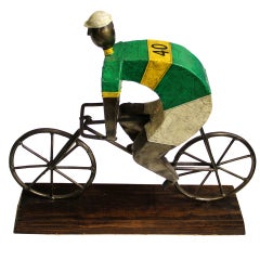 Manuel Felguerez Sculpture of a Racing Cyclist