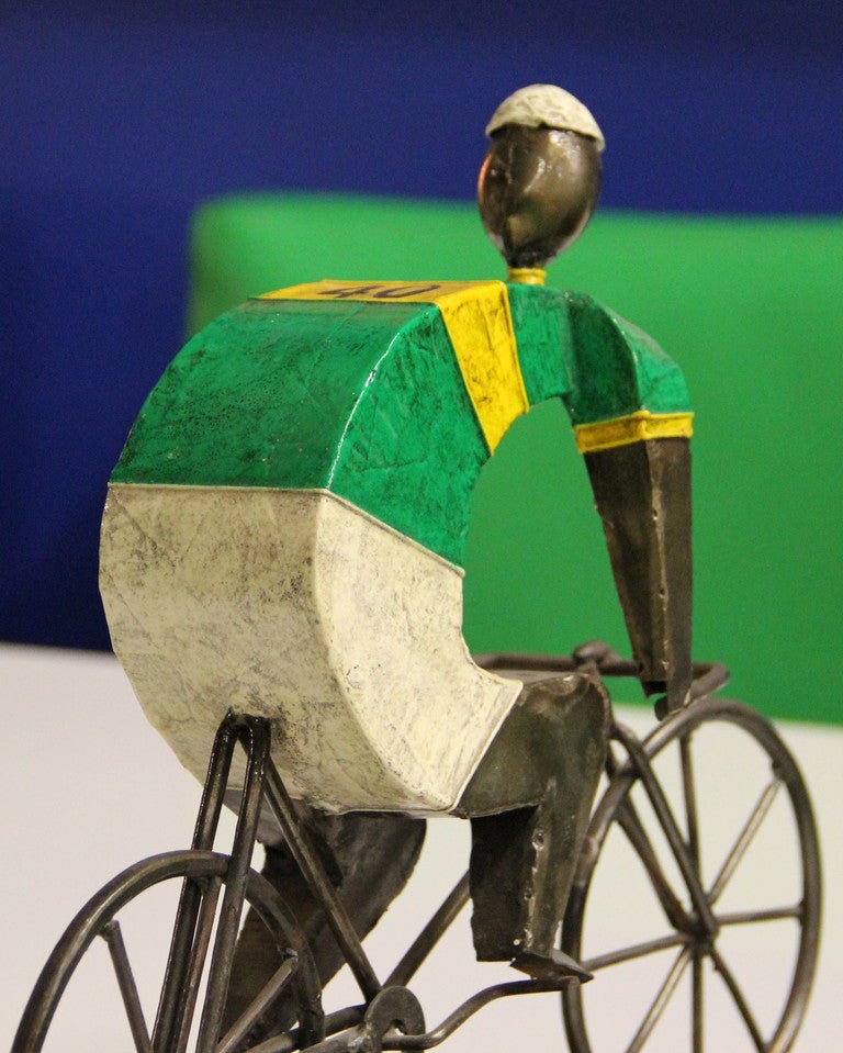 Mid-20th Century Manuel Felguerez Sculpture of a Racing Cyclist