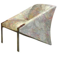 Milo Baughman for Thayer-Coggin 80's Chrome Lounge Chair