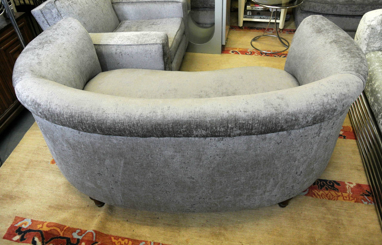 Early 20th Century Art Deco Sofa Loveseat For Sale 3