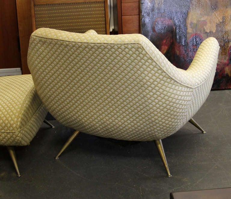 Mid-Century Modern Lounge Chair and Ottoman by Henry P. Glass 2