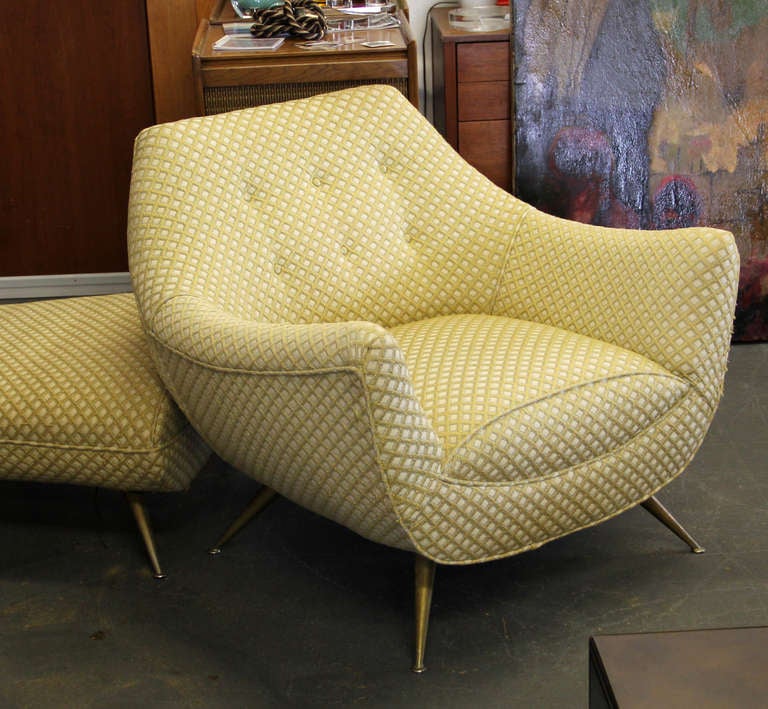 Mid-Century Modern Lounge Chair and Ottoman by Henry P. Glass 3